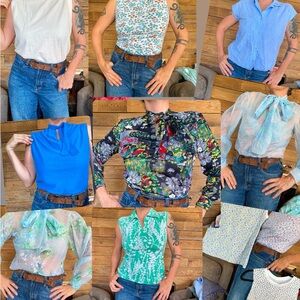Vintage Lot 28 Pieces Shirts Tanks Tops